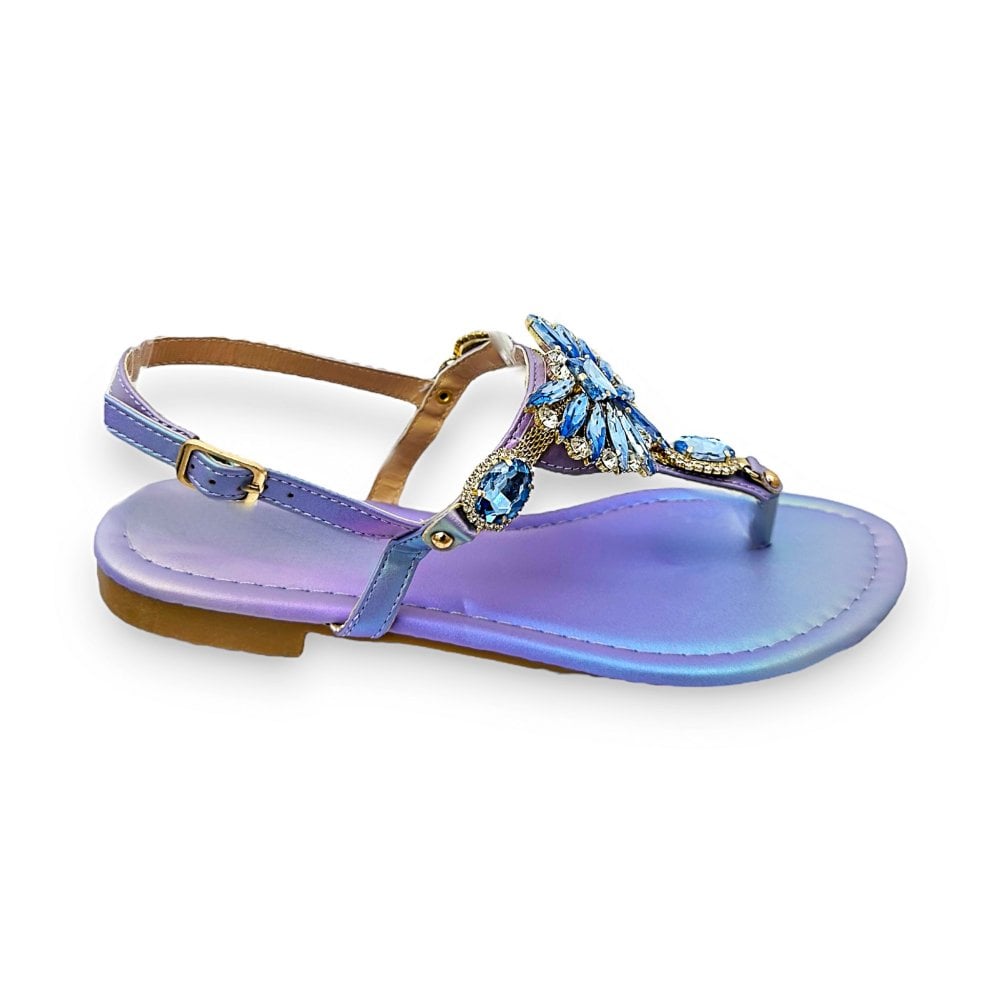 Purple Flat Sandals at best price in Vadodara by Premium Star Enterprises |  ID: 7899365597